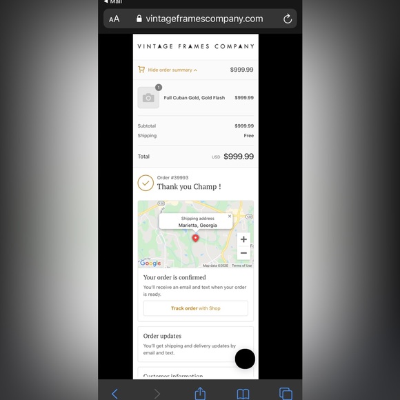 Vintage Frames Company “Full Cuban Snatch 24KT Gold” Sunglasses *EXCLUSIVE* - Picture 12 of 16